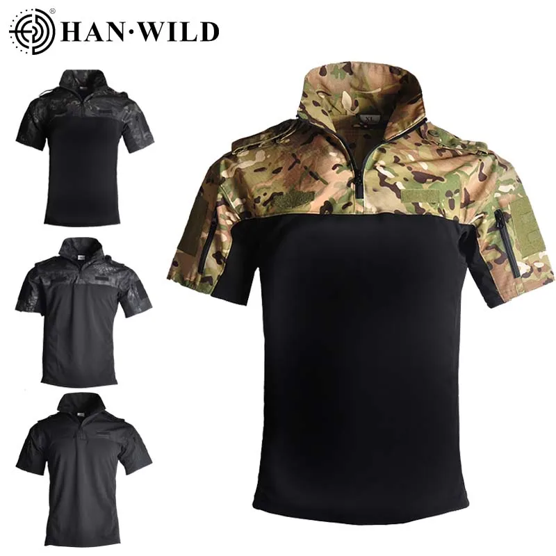 

Походная футболка Мультикам, Мужская тактическая рубашка, износостойкая армейская рубашка с короткими рукавами в стиле милитари, боевые футболки, одежда для кемпинга и охоты