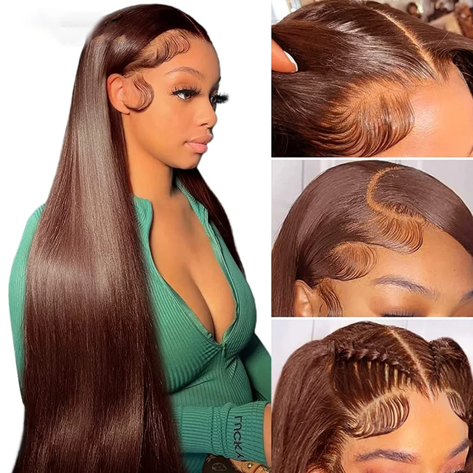 Preplucked Soft 180%Density 26Inch Brown Silky Straight Long Natural Hairline Glueless Lace Front Wig For Black Women Babyhair
Preplucked Soft 180%Density 26Inch Brown Silky Straight Long Natural Hairline Glueless Lace Front Wig For Black Women Babyhair