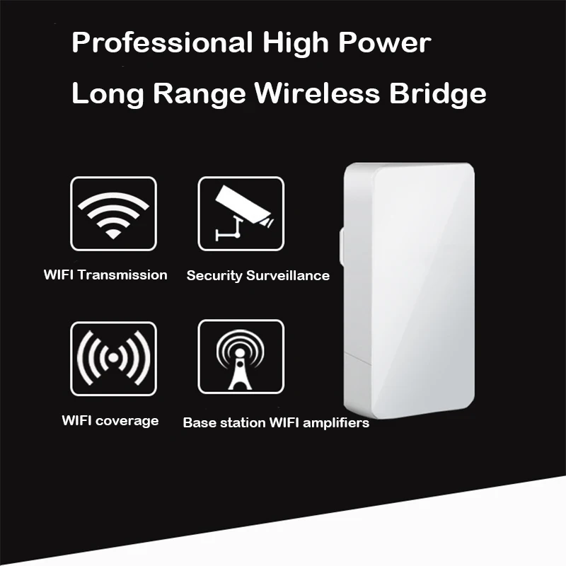 

5.8G WIFI Bridge Outdoor CPE 2.5KM Point to Point Wifi Router For IP Camera Wireless Wifi Router Long Range Extender