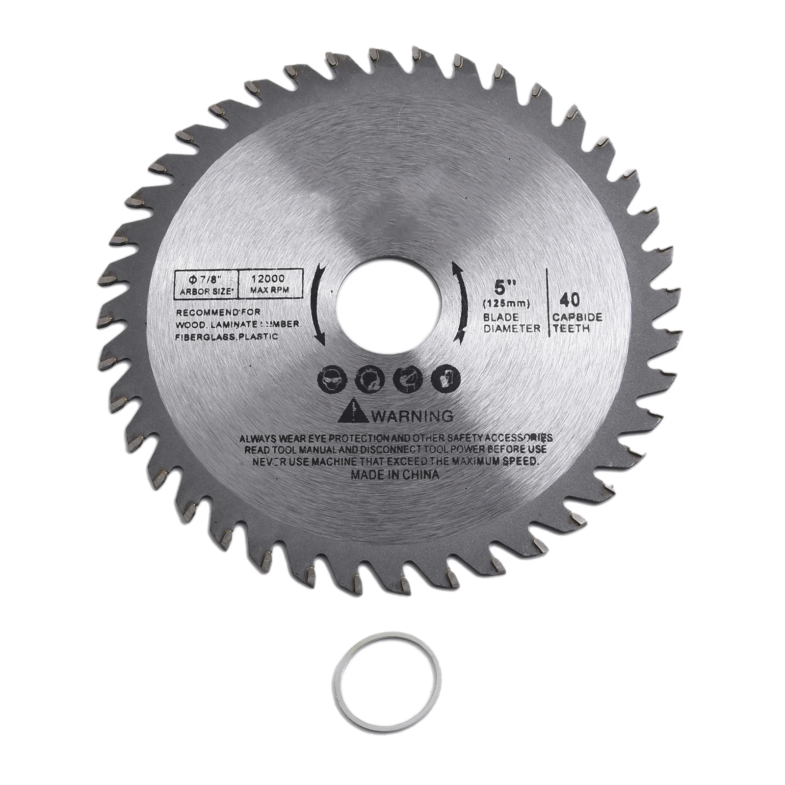5" Saw Blade Circular 40 Teeth Tool Wood Woodworking 125mm Accessories Bore Cutting Diameter Oscillating Grinder
5" Saw Blade Circular 40 Teeth Tool Wood Woodworking 125mm Accessories Bore Cutting Diameter Oscillating Grinder