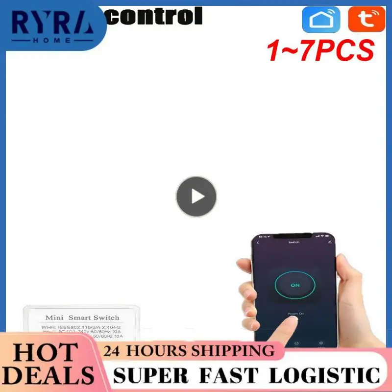 1~7PCS Wifi Smart Switch Remote Controller 10A/16A Wireless Switches Smart Home tuya Smart Life APP Control Via Alexa
1~7PCS Wifi Smart Switch Remote Controller 10A/16A Wireless Switches Smart Home tuya Smart Life APP Control Via Alexa