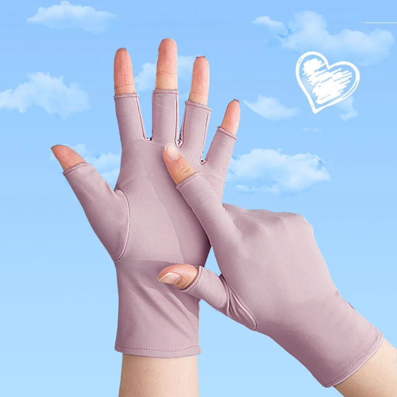 1 Pairs Solid Color Fingerless Gloves Sunscreen Gloves Semi-Finger Short Mittens Thin Style Non-Slip Driving Half Finger Gloves
1 Pairs Solid Color Fingerless Gloves Sunscreen Gloves Semi-Finger Short Mittens Thin Style Non-Slip Driving Half Finger Gloves