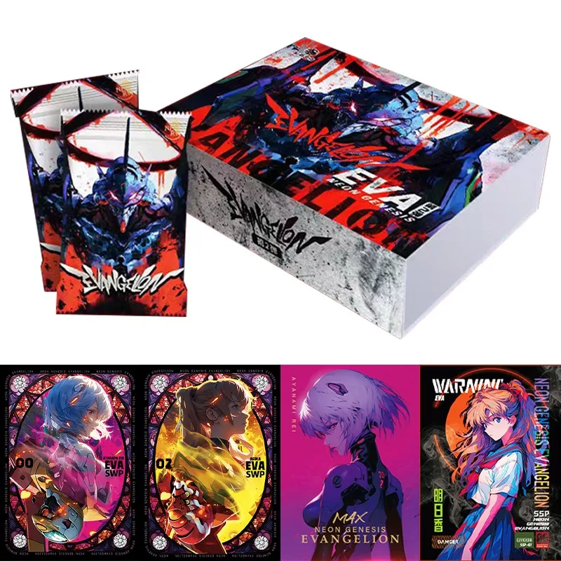 

New EVA Neon Genesis Evangelion Card Asuka Ayanami Rei MAX SWP Card Machine Mecha Anime Collection Card Toy Kids Gift