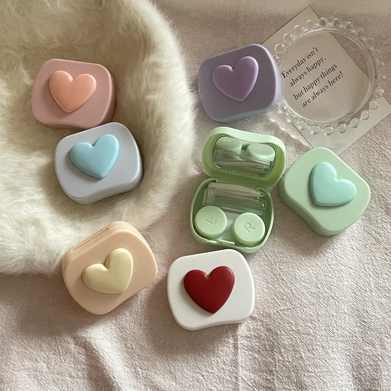 Heart Solid Square Contact Lens Box with Mirror Travel Small Pocket Eyewear Contact Lens Storage Container for Girl Easy Carry
Heart Solid Square Contact Lens Box with Mirror Travel Small Pocket Eyewear Contact Lens Storage Container for Girl Easy Carry