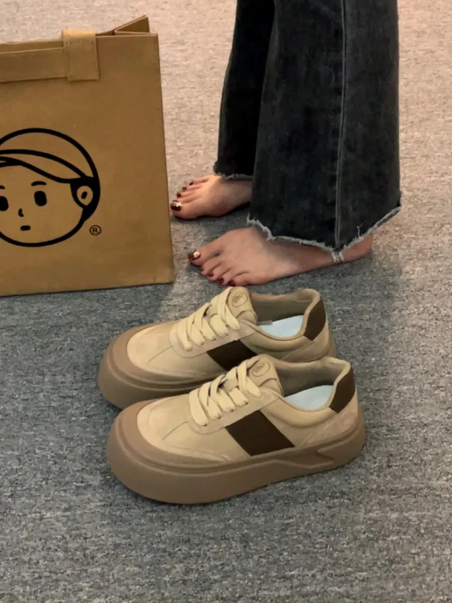Women's Shoes Platform Autumn Mixed Colors Casual Female Sneakers Round Toe Clogs Cross Retro Fall New Winter Small Lace-Up PU C
Women's Shoes Platform Autumn Mixed Colors Casual Female Sneakers Round Toe Clogs Cross Retro Fall New Winter Small Lace-Up PU C