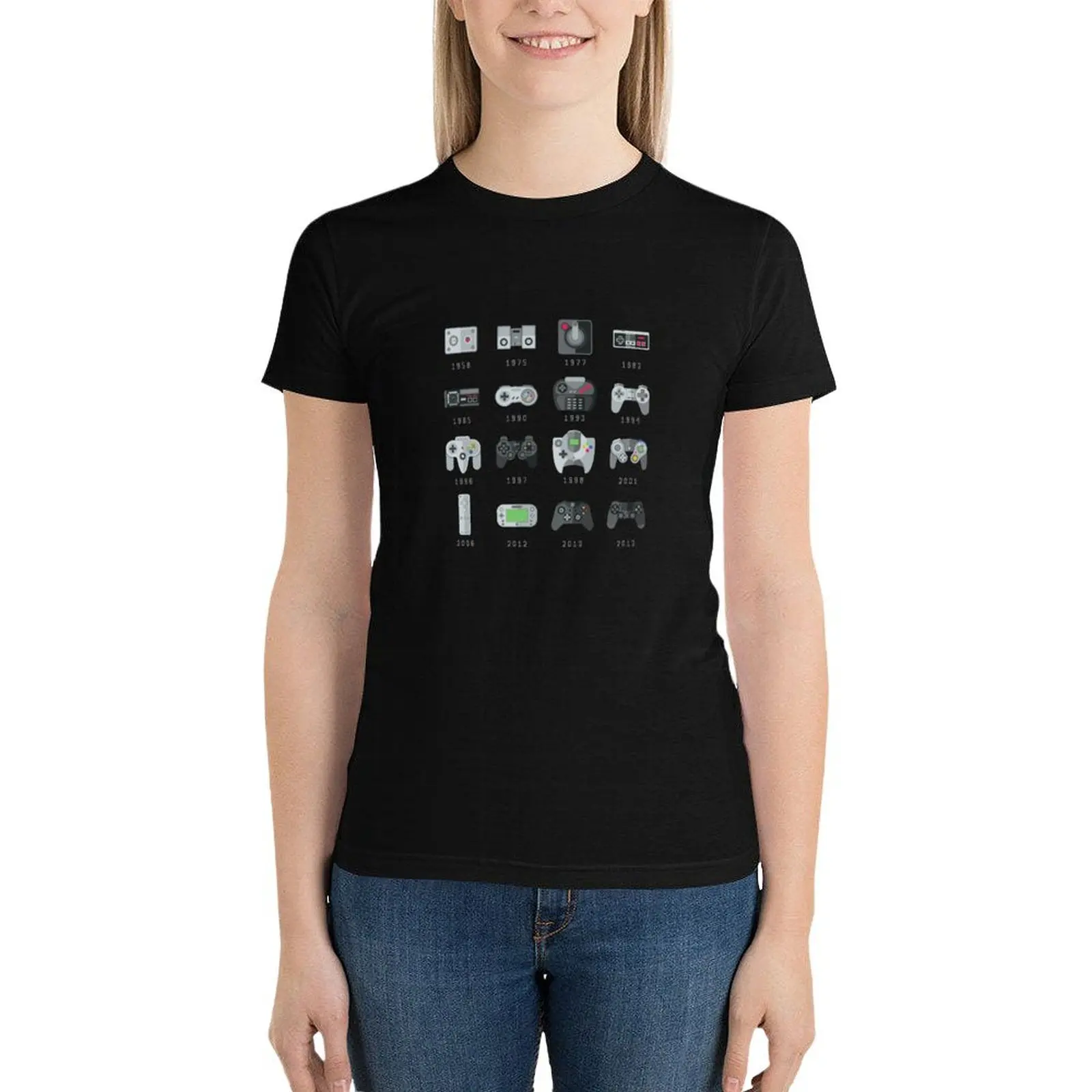Geek Gaming Controllers T-Shirt cute tops tees oversized Aesthetic clothing t-shirts for Women loose fit
Geek Gaming Controllers T-Shirt cute tops tees oversized Aesthetic clothing t-shirts for Women loose fit