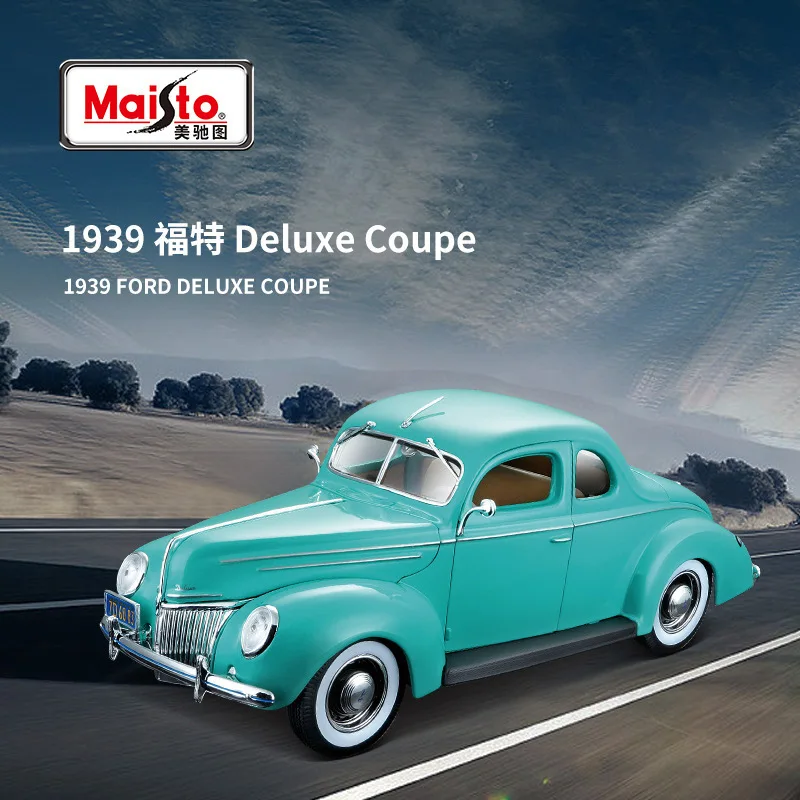 Модель автомобиля из сплава 1: 18, модель классического автомобиля Ford Deluxe 1939, металлическая модель автомобиля, украшение, коллекционный подарок
Модель автомобиля из сплава 1: 18, модель классического автомобиля Ford Deluxe 1939, металлическая модель автомобиля, украшение, коллекционный подарок