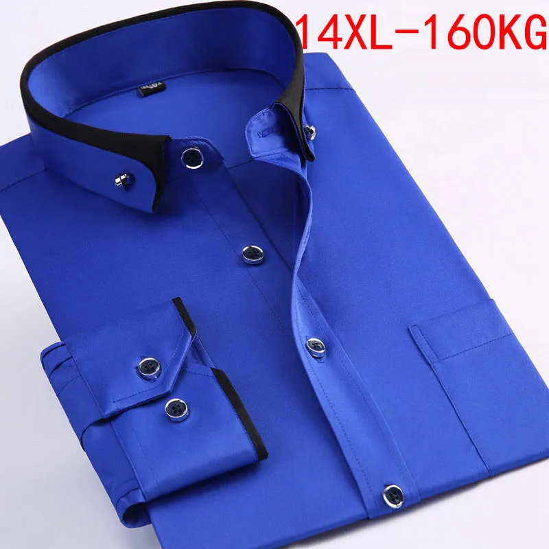 Spring Men wedding shirt Formal long sleeve plus size big 2XL 3XL dress shirts Pink formal navy blue 9XL 10XL 14XL Blouse purple
Spring Men wedding shirt Formal long sleeve plus size big 2XL 3XL dress shirts Pink formal navy blue 9XL 10XL 14XL Blouse purple