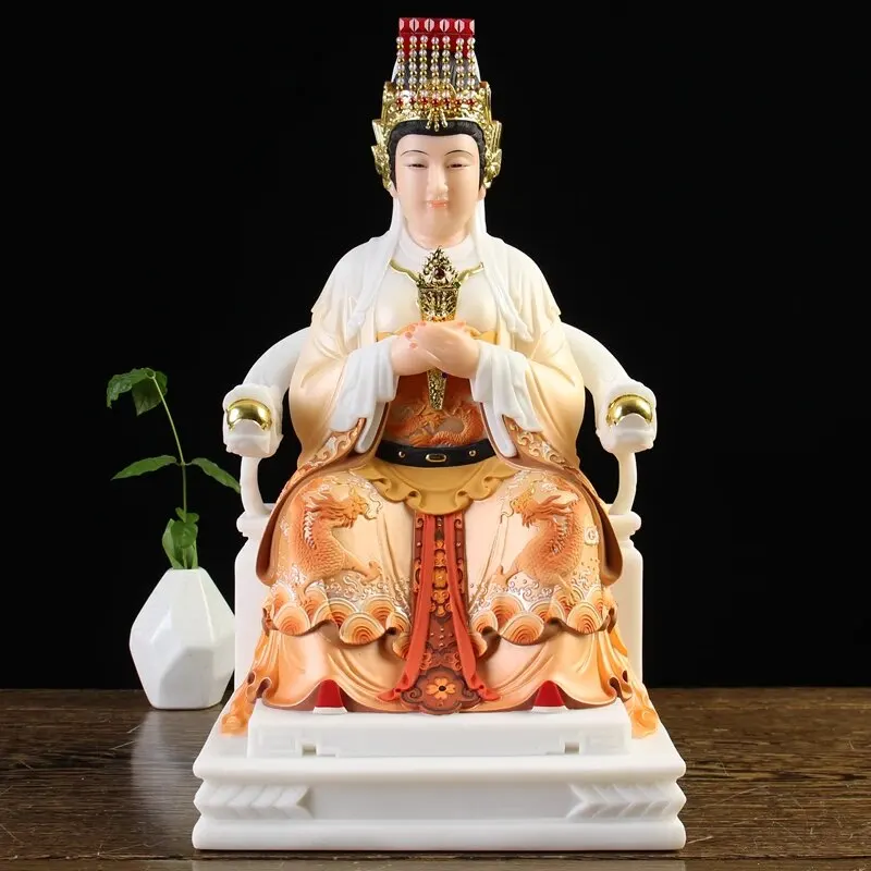 

Wholesale Buddhism figure Goddess Matsu MAZU Guan yin God Southeast Asia HOME protection Propitious Prosperity FENG SHUI statue