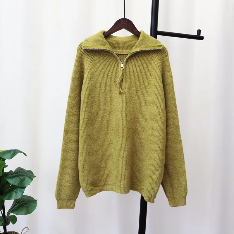 Green Color Turtleneck Women Knitting Sweater Winter Full Sleeves Loose Casual Lady Sweatshirts Jumpers Pullovers
Green Color Turtleneck Women Knitting Sweater Winter Full Sleeves Loose Casual Lady Sweatshirts Jumpers Pullovers