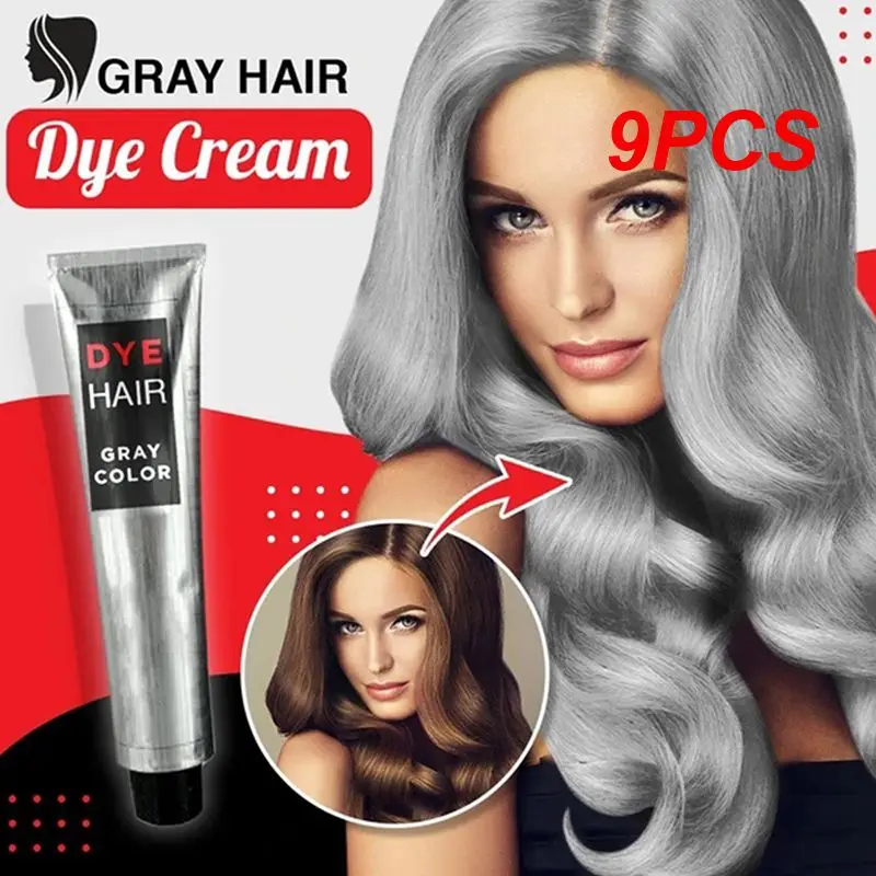 9PCS Gray Color Hair Dye Cream Unisex Smoky Gray Punk Style 100ml Light Grey Silver Permanent Hair Dye Color Cream Unisex Hair
9PCS Gray Color Hair Dye Cream Unisex Smoky Gray Punk Style 100ml Light Grey Silver Permanent Hair Dye Color Cream Unisex Hair