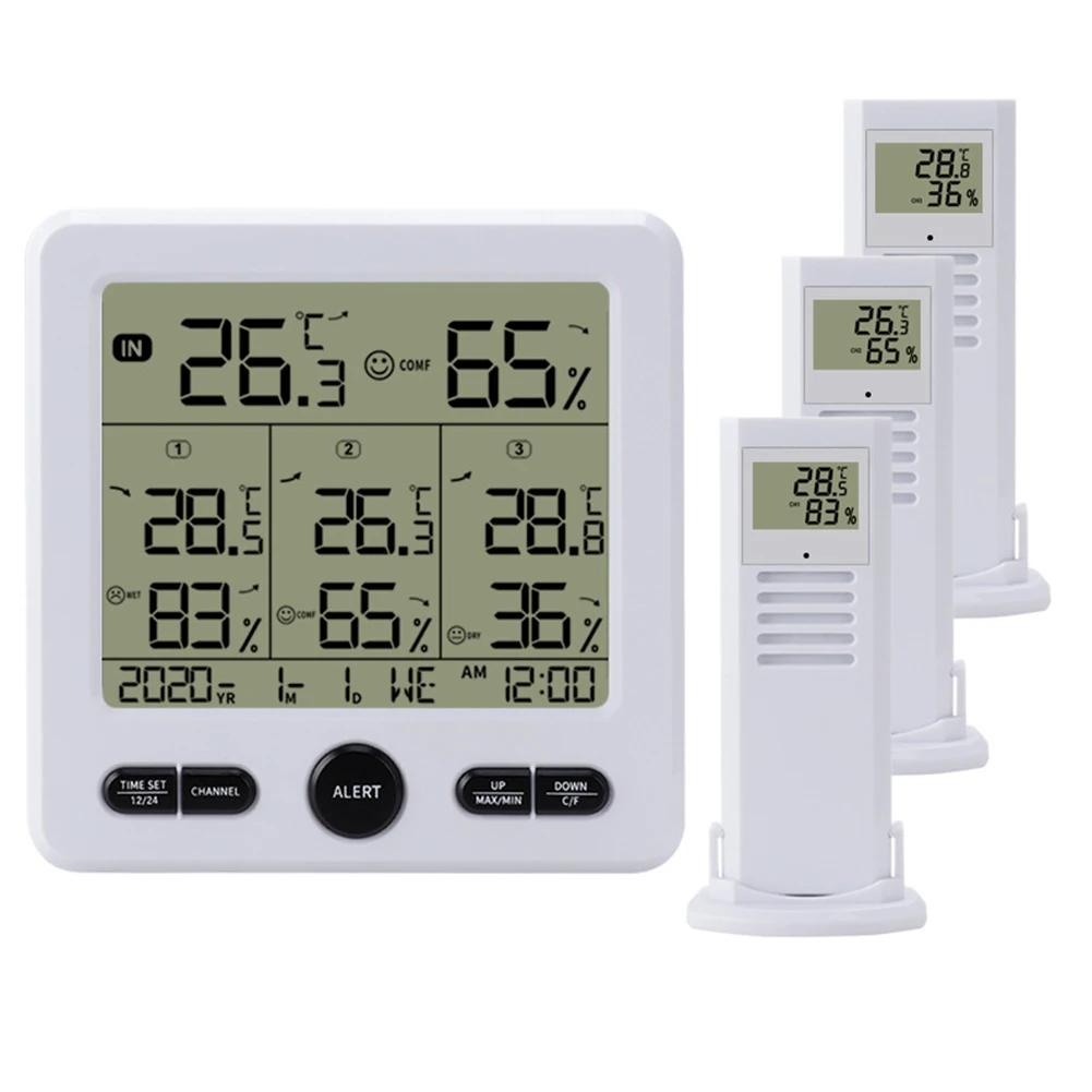 Hygrometer Digital Thermometer 12.5*2*12.5cm ABS Black Digital Thermometer White Indoor And Outdoor Thermometers
Hygrometer Digital Thermometer 12.5*2*12.5cm ABS Black Digital Thermometer White Indoor And Outdoor Thermometers