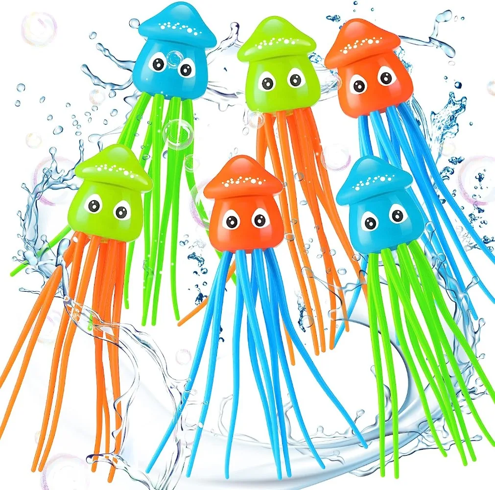 6Pcs Fun Octopus Bath Toys Octopus Swimming Pool Dive Toys Sensory Stress Relief Cute Pool Diving Toys for Summer Tub Bathtub
6Pcs Fun Octopus Bath Toys Octopus Swimming Pool Dive Toys Sensory Stress Relief Cute Pool Diving Toys for Summer Tub Bathtub