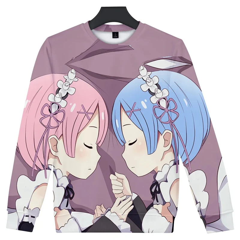 Re Zero Anime Graphic Sweatshirts Harajuku Fashion Cartoon Girls 3D Print Pullovers For Men Clothes Casual Boy Long Sleeve Tops
Re Zero Anime Graphic Sweatshirts Harajuku Fashion Cartoon Girls 3D Print Pullovers For Men Clothes Casual Boy Long Sleeve Tops