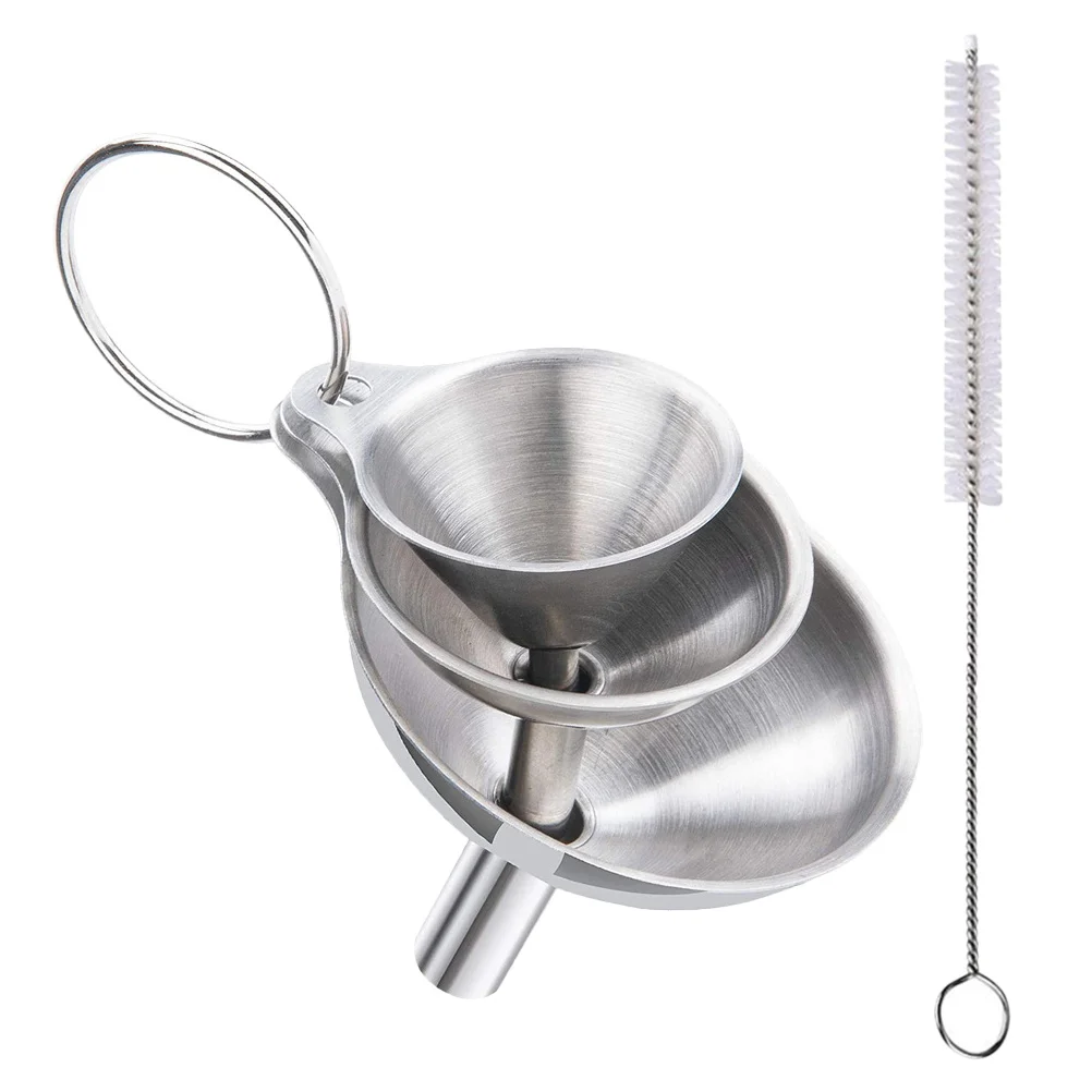 Stainless Steel Funnel Funil Kitchen Liquid Transferring Strainer Wide Mouth Set
Stainless Steel Funnel Funil Kitchen Liquid Transferring Strainer Wide Mouth Set