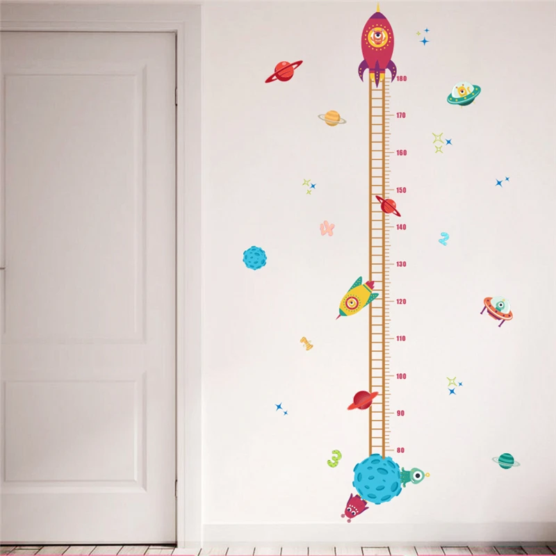 Creative Rocket Spaceship Growth Chart Wall Stickers For Kids Room Decoration Nursery Mural Art Diy Children Height Home Decal
Creative Rocket Spaceship Growth Chart Wall Stickers For Kids Room Decoration Nursery Mural Art Diy Children Height Home Decal