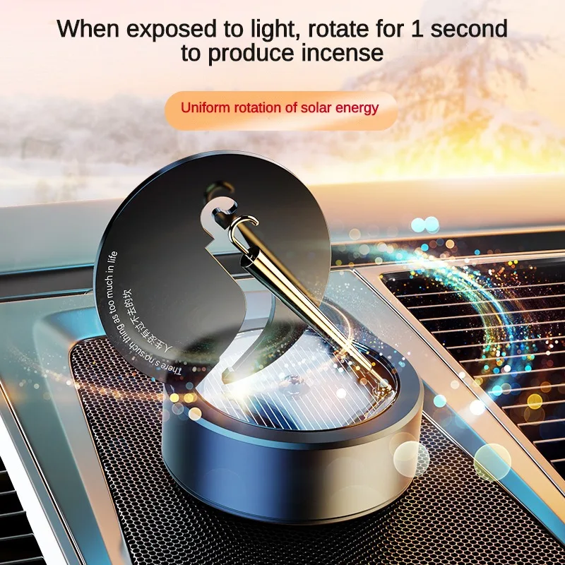 New Car Fragrance Decoration: Solar Energy Rotating Umbrella, Upscale Fragrance Decoration in Car, Lasting Fragrance
New Car Fragrance Decoration: Solar Energy Rotating Umbrella, Upscale Fragrance Decoration in Car, Lasting Fragrance