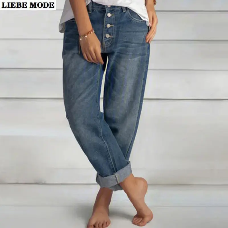 Women's Jeans 2023 High Waist Mom Wide Leg Pants Women Button Fly Vintage Blue Straight Pants Loose Ladies All Match Trousers
Women's Jeans 2023 High Waist Mom Wide Leg Pants Women Button Fly Vintage Blue Straight Pants Loose Ladies All Match Trousers