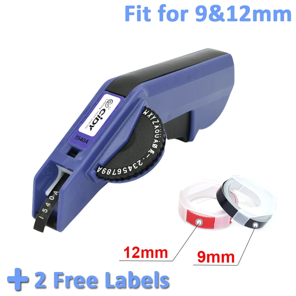 Cidy 1540 Manual Printer for 9/12mm 3D Embossed Tapes Replace for Dymo Organizer Xpress 12965 1610 E101 E202 Motex Label Maker
Cidy 1540 Manual Printer for 9/12mm 3D Embossed Tapes Replace for Dymo Organizer Xpress 12965 1610 E101 E202 Motex Label Maker