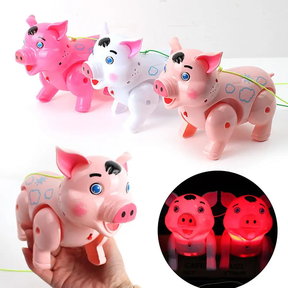 Electric Leash Pig Toys Luminous Music Lantern Walkable Cartoon Pig For Children Birthday Holiday Gifts
Electric Leash Pig Toys Luminous Music Lantern Walkable Cartoon Pig For Children Birthday Holiday Gifts