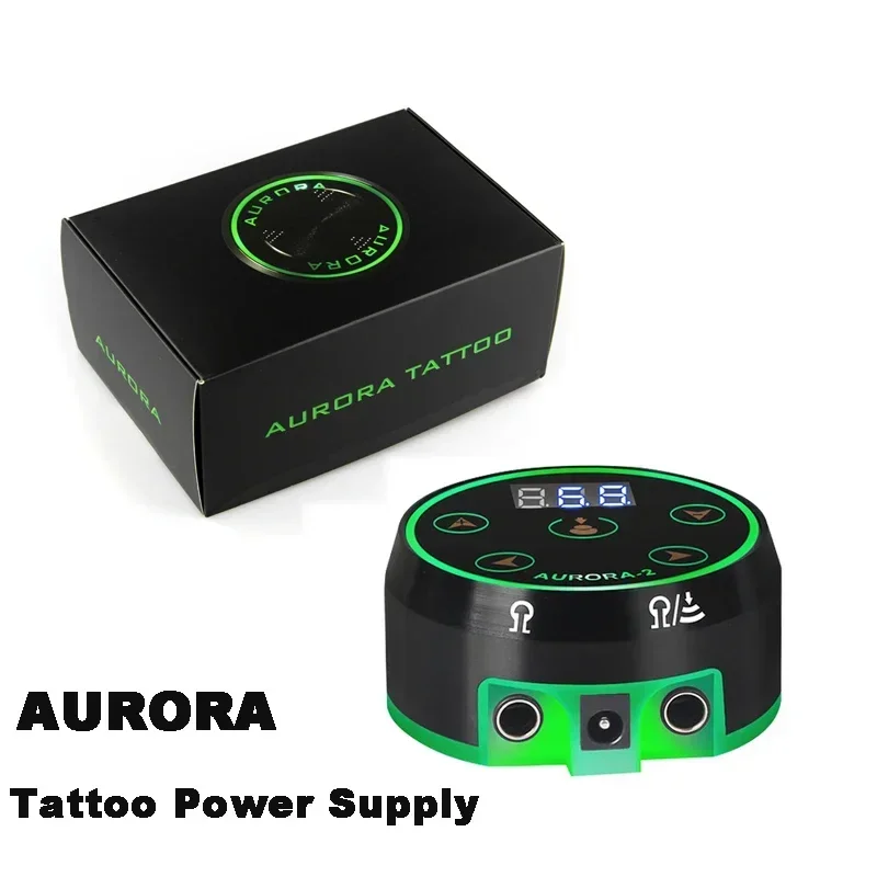 

2.5A mini tattoo Power Supply RCA cable AURORA 2 LCD Screen Adaptor Connector For Rotary Coil Tattoo Machine Permanent Makeup EU