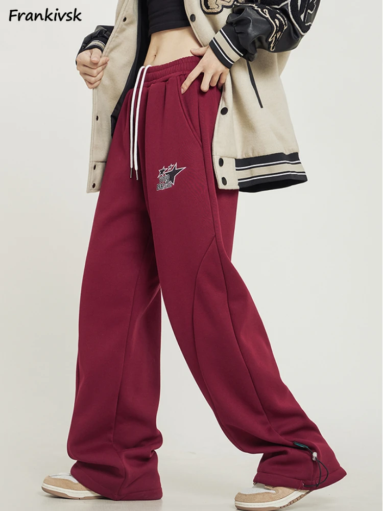 

Pants Woman Chic Casual Baggy High Street Hip Hop All-match Korean Style Spring Autumn Harajuku Trousers College Soft Fashion