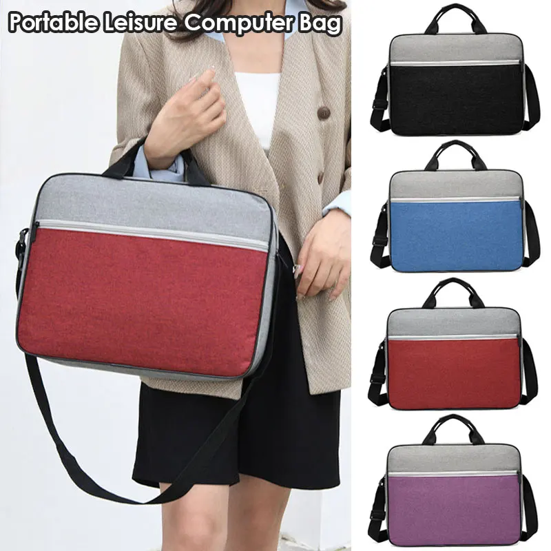 

Men's Briefcase Business Minimalist Computer Bag Travel File Package Portable Commute Simple Atmosphere Outdoor Carrying