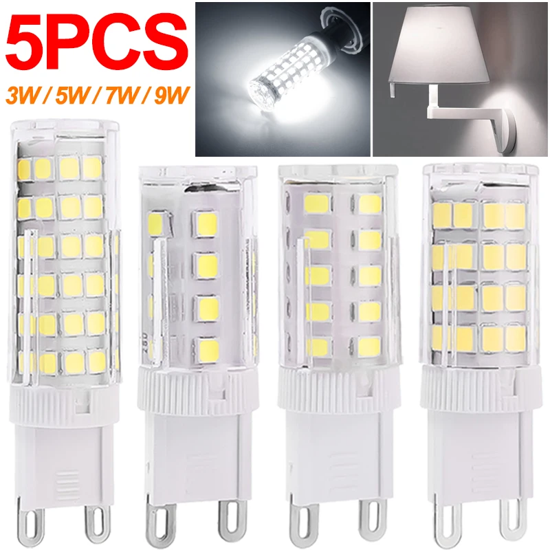 5/1Pcs LED Lamp 3W 5W 7W 9W G9 220V Light Bulb White Spotlight Replace Halogen Light Energy Saving Bright Chandelier Lamp Beads
5/1Pcs LED Lamp 3W 5W 7W 9W G9 220V Light Bulb White Spotlight Replace Halogen Light Energy Saving Bright Chandelier Lamp Beads