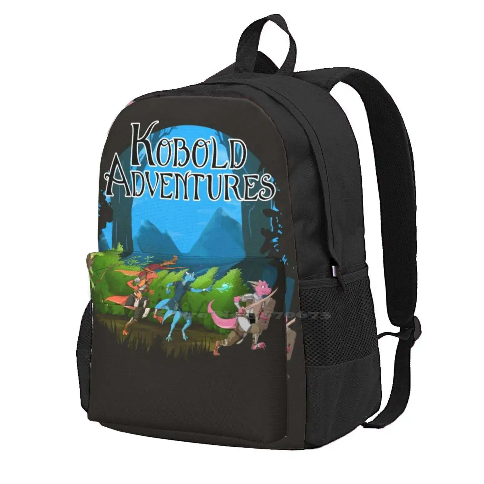 

Kobold Adventures Hot Sale Backpack Fashion Bags Adventures Fantasy Nyhgault Boardgame Kobolds Lizards Tiny
