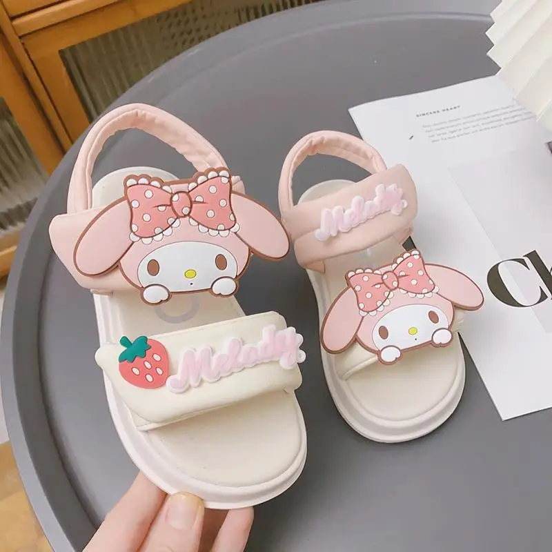 Kawaii Sanriod Anime My Melody Kuromi Children's Sandals Women's Summer New Middle and Big Children's Open-Toed Beach Sandals
Kawaii Sanriod Anime My Melody Kuromi Children's Sandals Women's Summer New Middle and Big Children's Open-Toed Beach Sandals