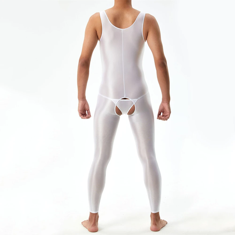 Glossy Bodystocking Sleeveless Full Body Jumpsuit for Men Sport Fitness Underwear White/Grey/Black/Pink/Purple
Glossy Bodystocking Sleeveless Full Body Jumpsuit for Men Sport Fitness Underwear White/Grey/Black/Pink/Purple