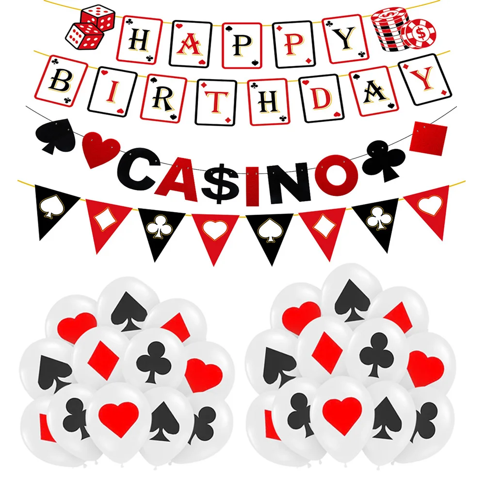 Casino Magician Birthday Party Supplies Poker Themed Las Vegas Latex Balloons Poms Magic Show Photo Booth Props Decoration
Casino Magician Birthday Party Supplies Poker Themed Las Vegas Latex Balloons Poms Magic Show Photo Booth Props Decoration