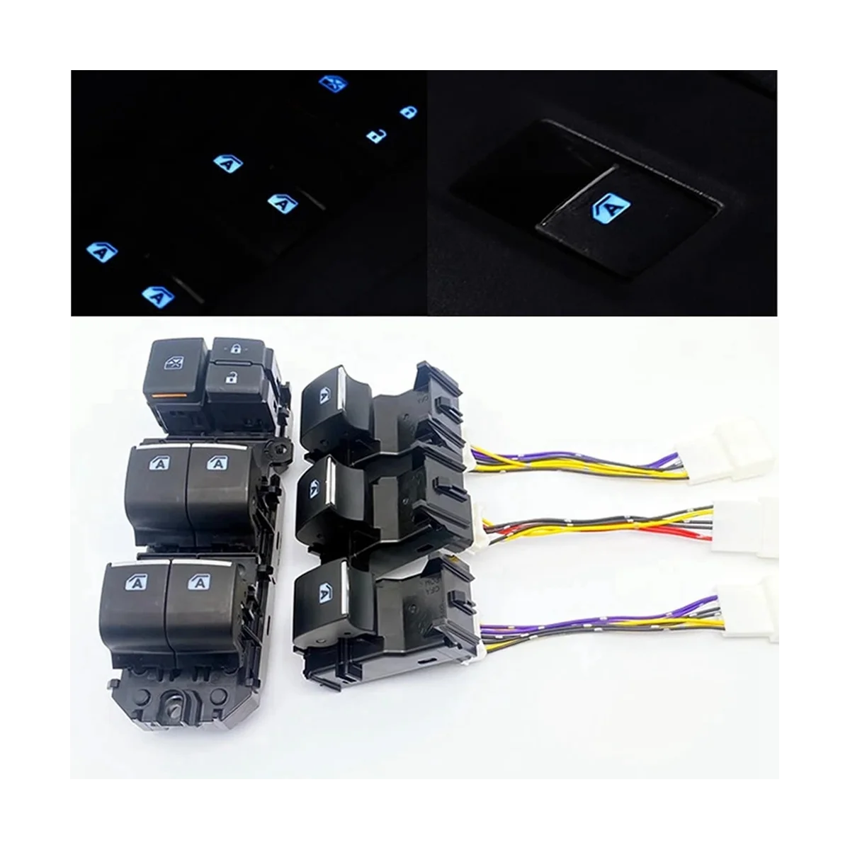 Car LED Power Single Window Switch Main Switch and Single Switch Sold for Toyota RAV4 2019-2022 Left Driving Backlight
Car LED Power Single Window Switch Main Switch and Single Switch Sold for Toyota RAV4 2019-2022 Left Driving Backlight