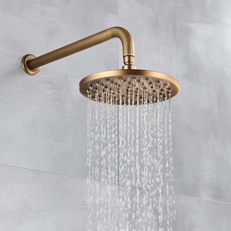 Antique Brass 8 inch Round Rainfall Shower Head ,G1/2" Wall Mounted Shower Arm Extension Pipe For Rain Shower Head
Antique Brass 8 inch Round Rainfall Shower Head ,G1/2" Wall Mounted Shower Arm Extension Pipe For Rain Shower Head