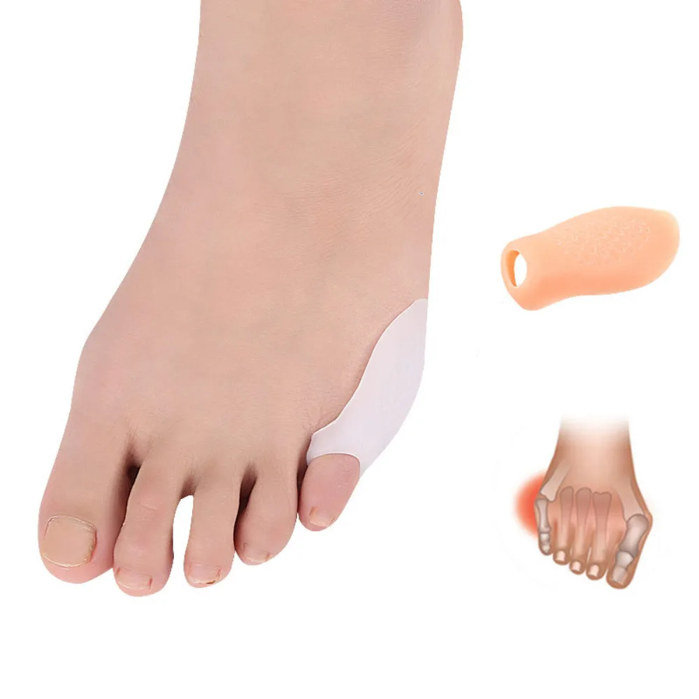

Гелевая защита для маленького пальца ног Облегчает боль в мочеприемнике при трении пальцев и корректор давления, забота о здоровье
