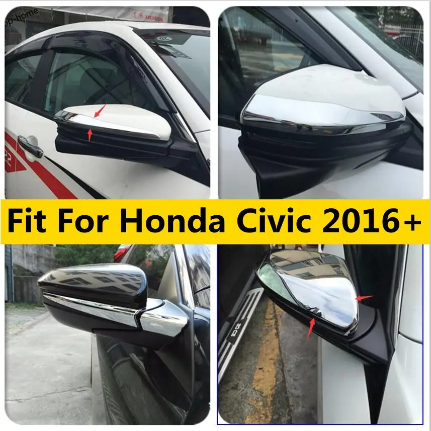Chromium Outer Side Door Rearview Mirror Protect Streamer Decoration Cover Trim Fit For Honda Civic 2016 - 2020 Accessories 
Chromium Outer Side Door Rearview Mirror Protect Streamer Decoration Cover Trim Fit For Honda Civic 2016 - 2020 Accessories