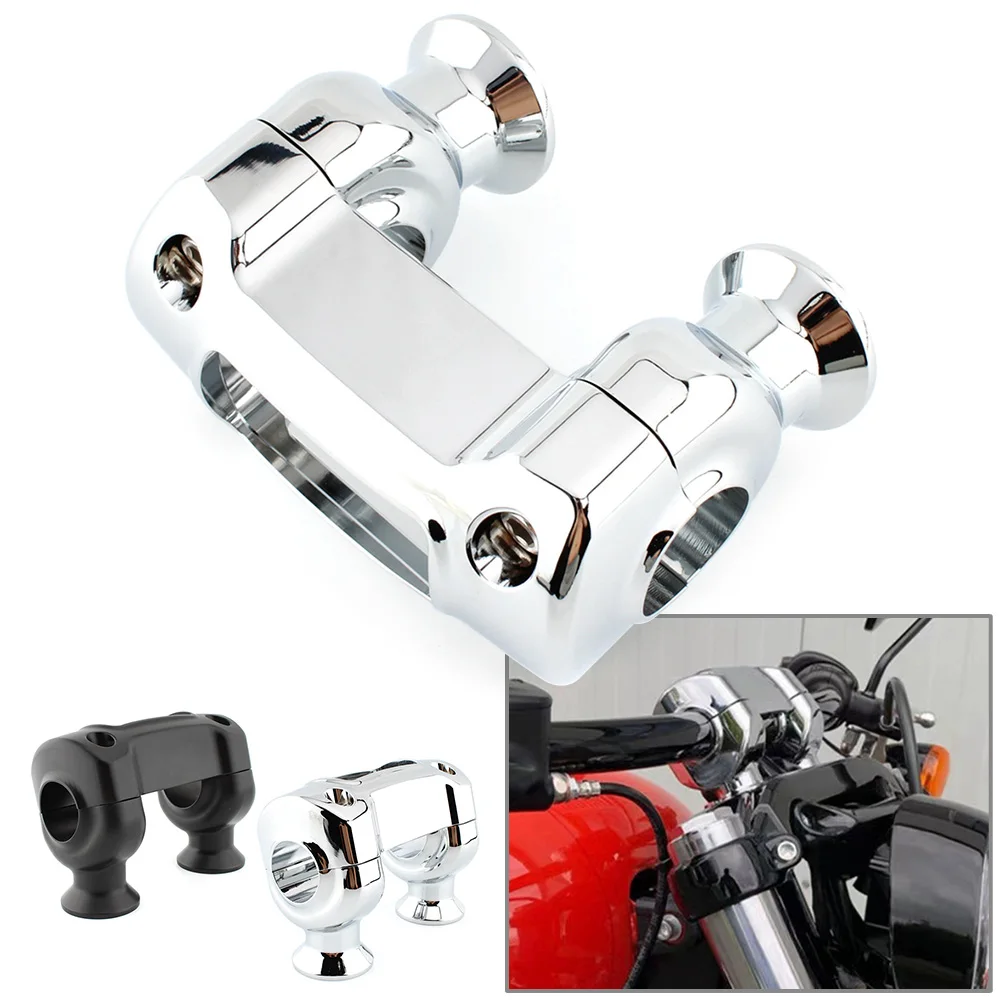 Chrome/Black CNC Motorcycle Height Riser Handlebar Clip Adapter For Harley Softail Dyna Fat Bob Touring
Chrome/Black CNC Motorcycle Height Riser Handlebar Clip Adapter For Harley Softail Dyna Fat Bob Touring