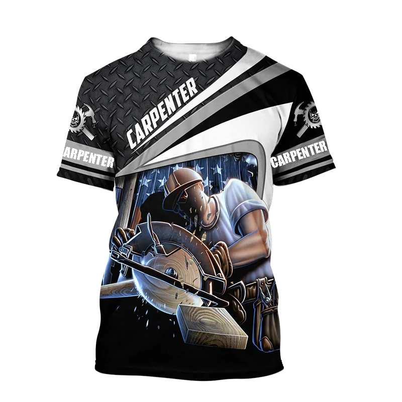 Carpenter 3D Printing Men's T-Shirt Harajuku Fashion Men Short Sleeve T Shirts Male Oversized Streetwear Kids Top New Summer
Carpenter 3D Printing Men's T-Shirt Harajuku Fashion Men Short Sleeve T Shirts Male Oversized Streetwear Kids Top New Summer