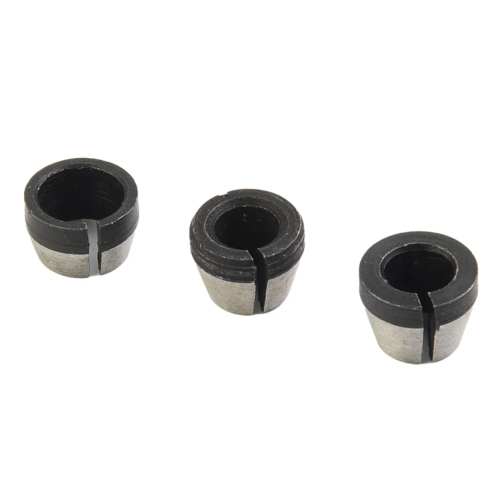 Power Tool Collet Chuck 3pcs 6mm 6.35mm 8mm Accessories Carbon Steel Collet Chuck Electric Router High Strength
Power Tool Collet Chuck 3pcs 6mm 6.35mm 8mm Accessories Carbon Steel Collet Chuck Electric Router High Strength