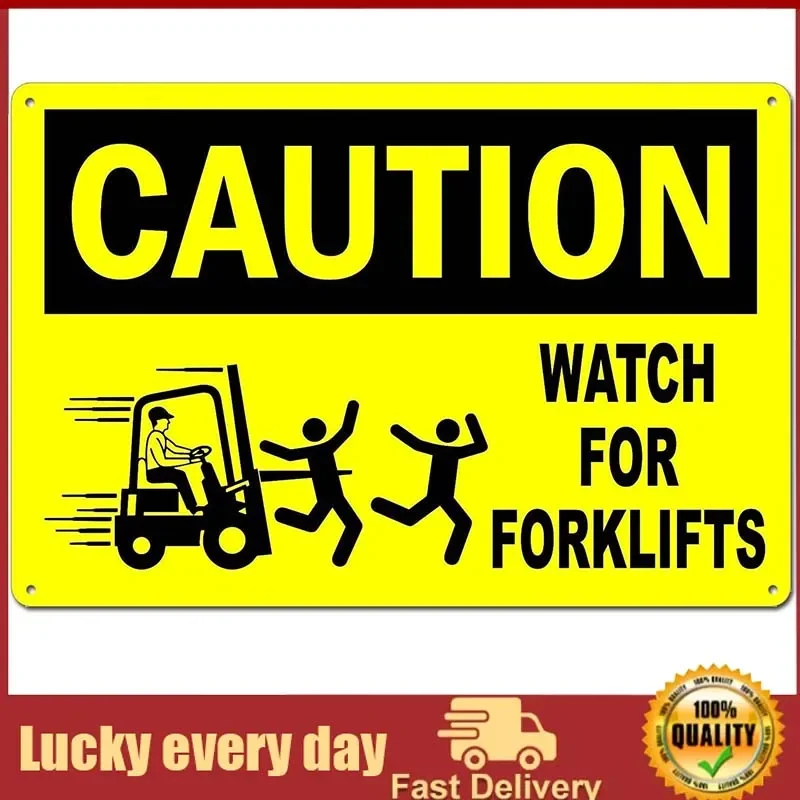 Caution Watch for Forklifts Funny Tin Sign Metal Sign Metal Decor Wall Sign Wall Poster Wall Decor Door Plaque TIN Sign
Caution Watch for Forklifts Funny Tin Sign Metal Sign Metal Decor Wall Sign Wall Poster Wall Decor Door Plaque TIN Sign