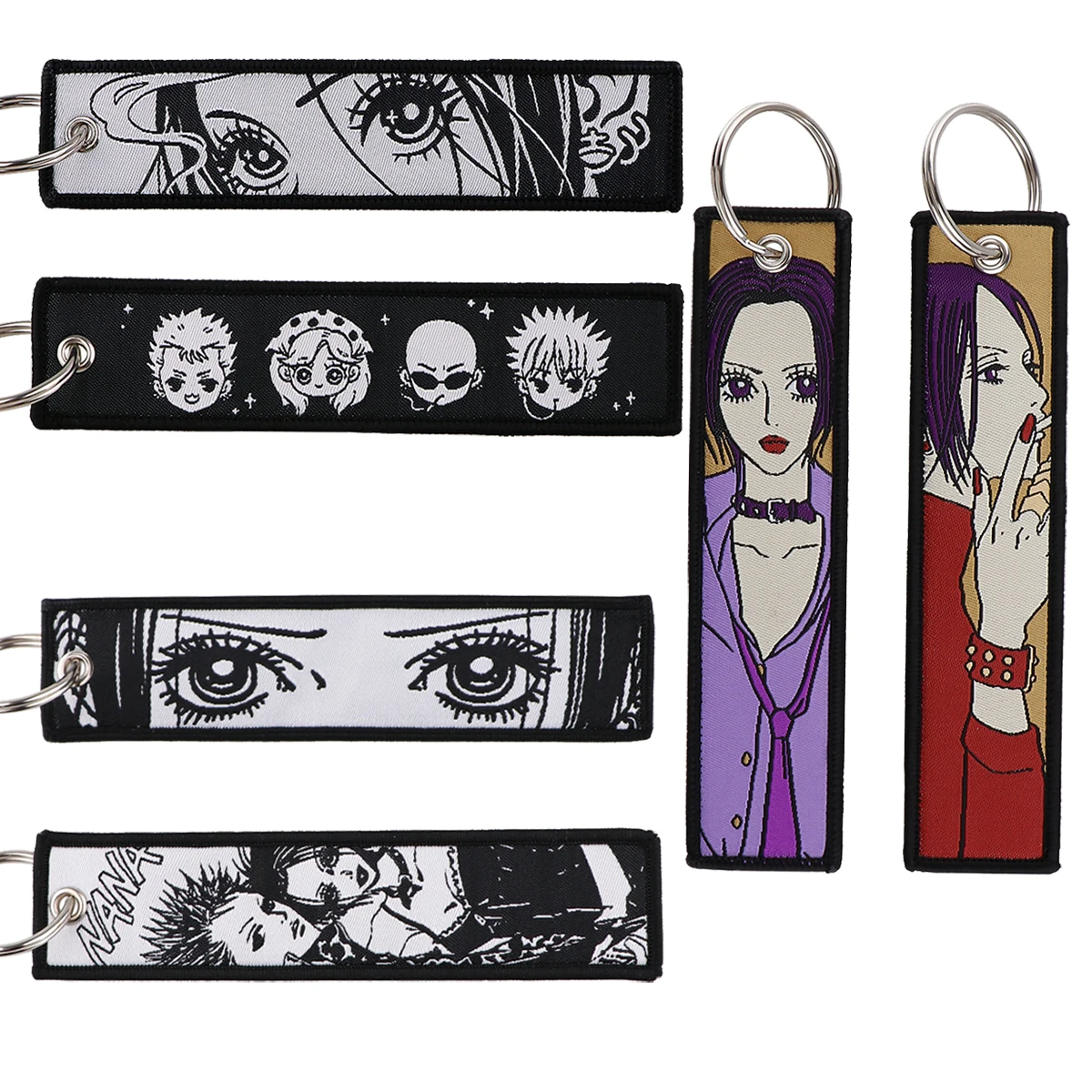 NANA Anime Key Tag Cool Embroidery Key Ring For Motorcycles Cars Bag Backpack Chaveiro Embroidery Key Fobs Fashion Gifts
NANA Anime Key Tag Cool Embroidery Key Ring For Motorcycles Cars Bag Backpack Chaveiro Embroidery Key Fobs Fashion Gifts
