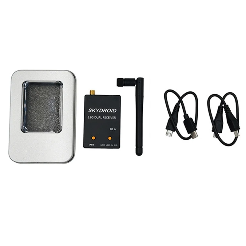 

Skydroid UVC Single Control Mini FPV Receiver OTG 5.8G 150CH Channel Video Transmission Downlink Audio for Android Phone