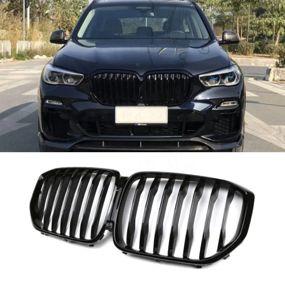 

Hood Front Bumper Racing Grill Front Grille for BMW X5 G05 2019 + Car Styling ABS Replacement