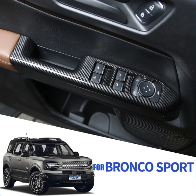 Для Ford Bronco sport 2021 2022 ABS Дверь Окно Стекло переключатель подъемника верхняя крышка отделка рамка декоративная наклейка аксессуары 
Для Ford Bronco sport 2021 2022 ABS Дверь Окно Стекло переключатель подъемника верхняя крышка отделка рамка декоративная наклейка аксессуары