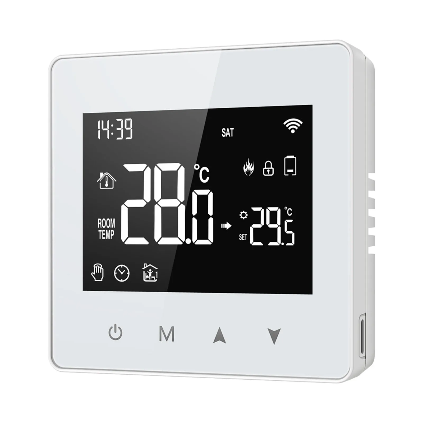 1PC For Tuya For Zigbee Thermostat Powered By Battery For Smart Life / TUYA App To Control The Thermostat Smart Thermostat
1PC For Tuya For Zigbee Thermostat Powered By Battery For Smart Life / TUYA App To Control The Thermostat Smart Thermostat