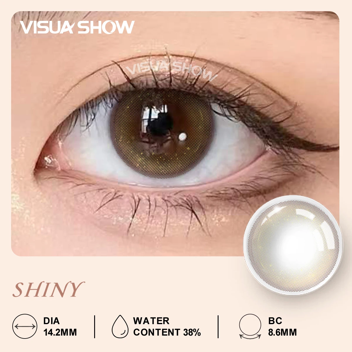VISUASHOW New Arrival 1Pair Half Year Color Contact Lenses Brown Eye Lenses Natural Color Contact Lens 2Pcs Myopia Contact Lens
VISUASHOW New Arrival 1Pair Half Year Color Contact Lenses Brown Eye Lenses Natural Color Contact Lens 2Pcs Myopia Contact Lens