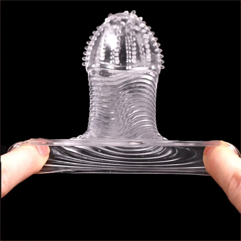 Manchon d'extension de pénis réutilisable pour hommes, 14 types de conrotatifs, produits sexuels, éjaculation retardée, InDispensGoods 5