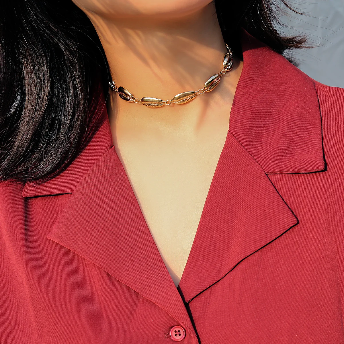 Bohemia Metal Gold Color Shell Necklace Summer Beach Choker for Women Girl Trendy Unique Vacation Jewelry Gift 2 Mallzona Scb9a6c1ffe344960b771afcf21ac7bdbG Bohemia Metal Gold Color Shell Necklace Summer Beach Choker for Women Girl Trendy Unique Vacation Jewelry Gift Mallzona