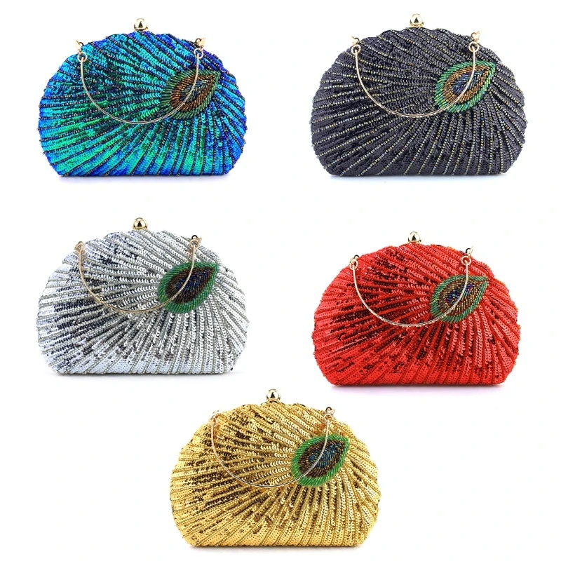 2024 New 2023 Lady Purse Wedding Clutches Handbag Women Girl Shoulder Crossbody Bags Fashion SequinBeading PeacockEvening Bag
2024 New 2023 Lady Purse Wedding Clutches Handbag Women Girl Shoulder Crossbody Bags Fashion SequinBeading PeacockEvening Bag