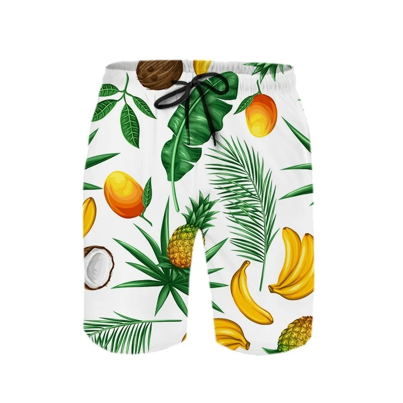 

Hawaiian Beach Shorts Tropical 3D Print Coconut Palm Tree Short Pants Men Surf Board Shorts Unisex Quick Dry Summer Swim Trunks